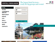 Tablet Screenshot of hotellroslagen.se